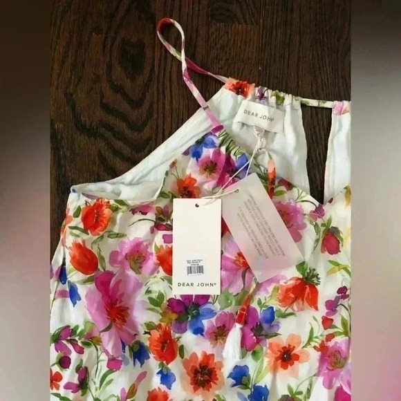 Dear John/Anthropologie Women's M Ryo Strap Halter Maxi Dress Garden Party NWT!! - Picture 9 of 16